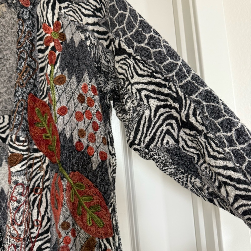 Soft Surroundings S/M Patchwork Mixed Animal Prin… - image 5